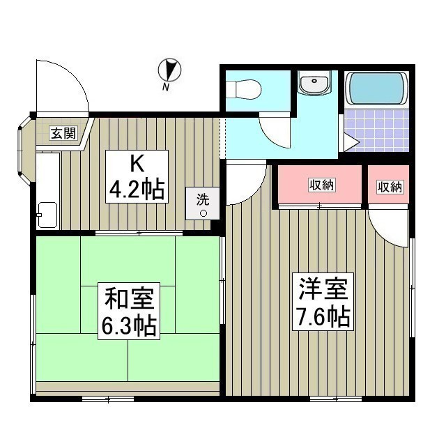 サンリバーＫの間取り