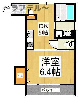 アルブル美原の間取り