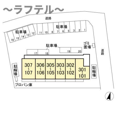 Ｍ＆Ｓ ＫＯＷＡ　Ⅱの区画図