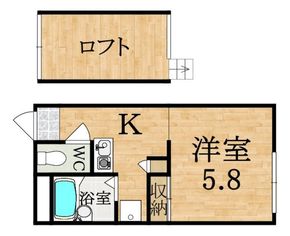 レオパレスたかがきの間取り