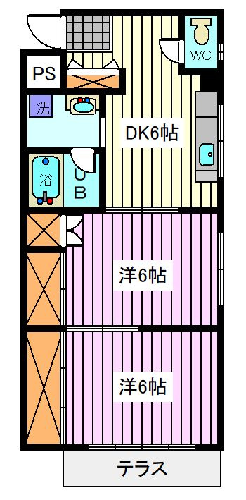 横山ハイツの間取り