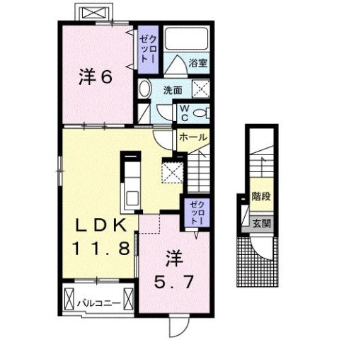 アンジェの間取り