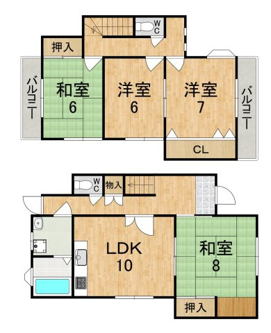 上牧２４号の間取り