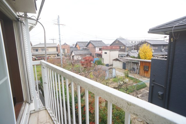 竜田マンションのバルコニー