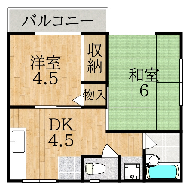 メゾン青和Ⅱの間取り