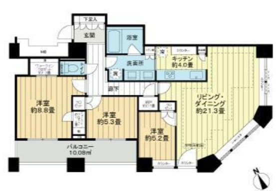 芝浦アイランド ケープタワーの間取り
