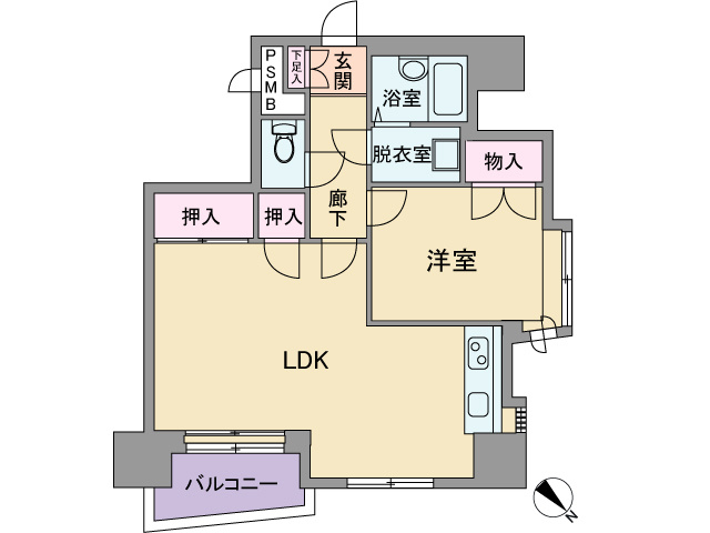 ライオンズマンション北目町第2の間取り