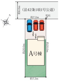 ハートフルタウン　清水区蜂ヶ谷247番　全1棟　の区画図|全1棟
4LDKの間取りとなります。