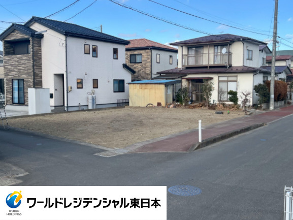 太白区四郎丸字昭和北土地の前面道路含む現地写真|南東・南西角地