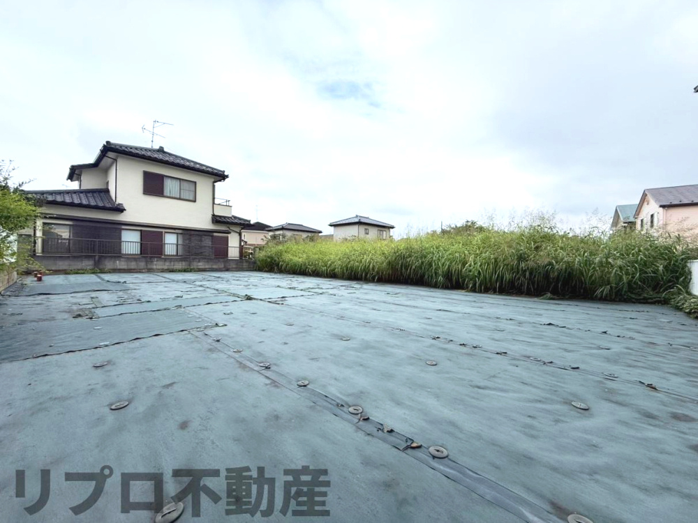 野田市花井　売地の外観|2区画に分かれた広々とした土地！
手前部分が約58坪、奥の部分が約90坪あります！