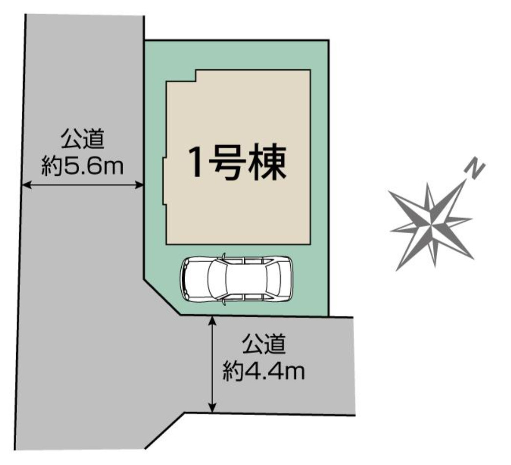 横浜市泉区中田北3丁目 新築戸建て【仲介手数料無料】の区画図