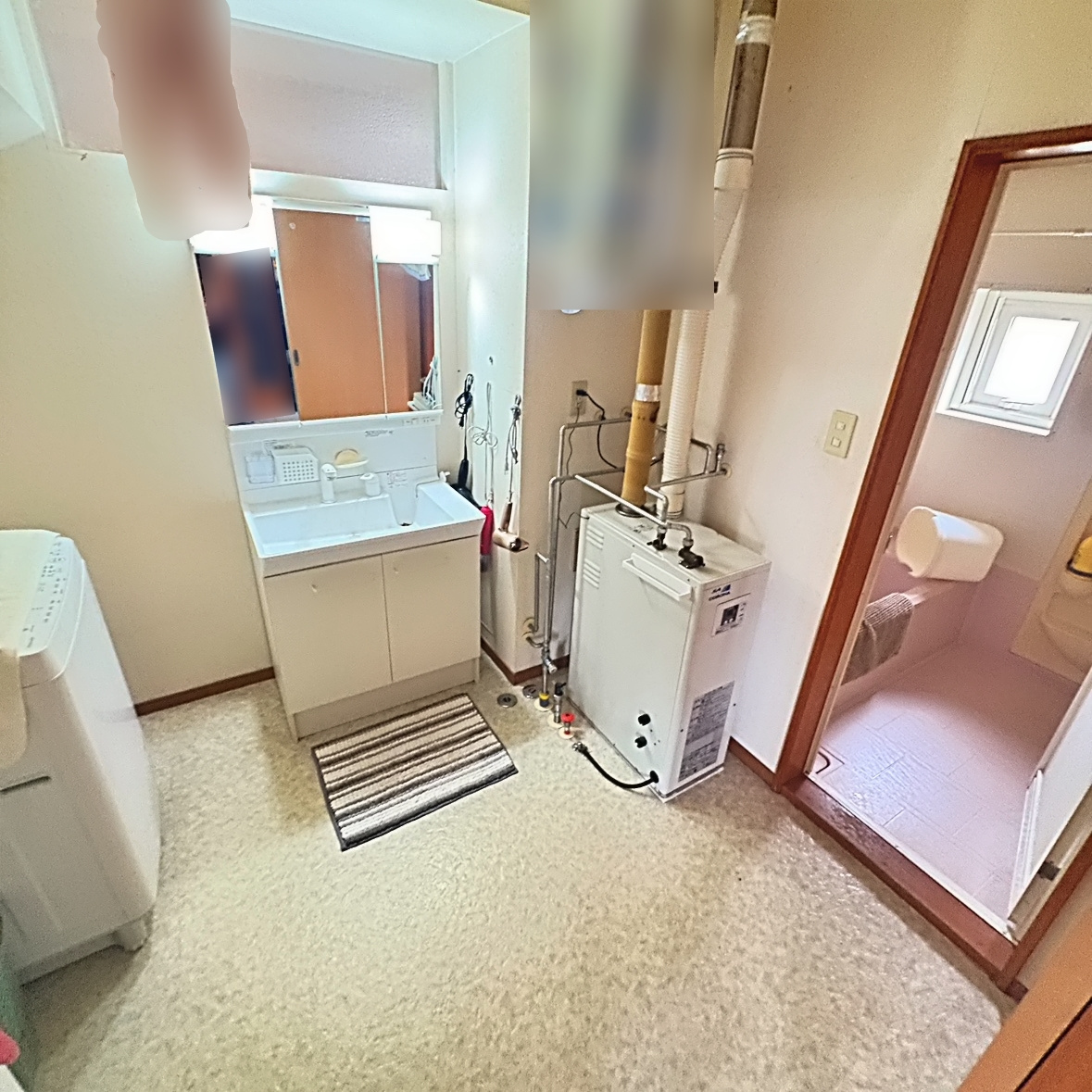 室蘭市柏木町51-5　中古住宅の独立洗面台