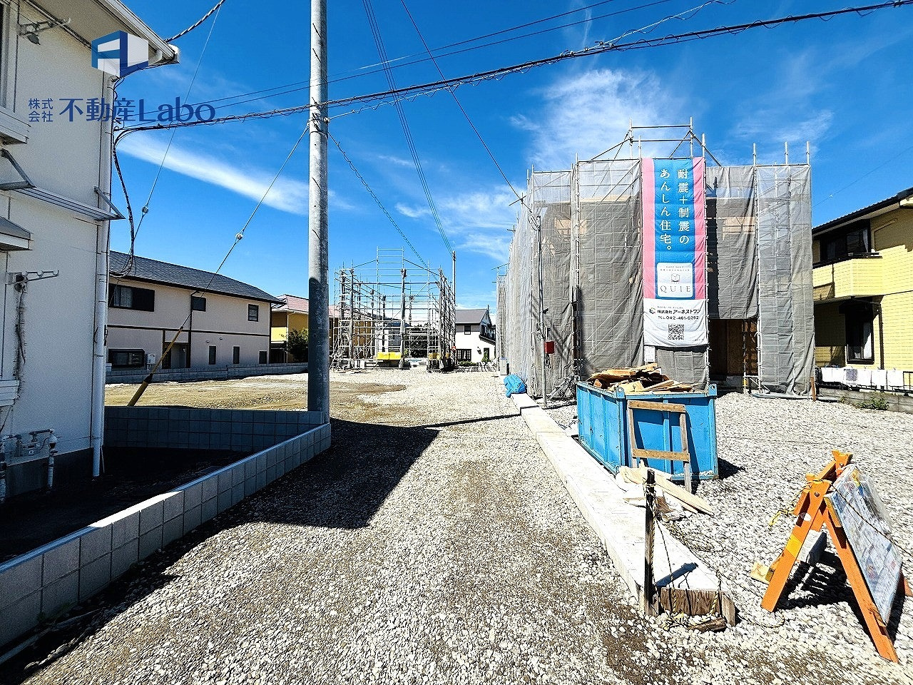 クレイドルガーデン　沼津市大岡　第34　全4棟の前面道路含む現地写真