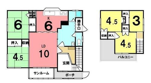 室蘭市高砂町3丁目6-11　中古住宅の間取り