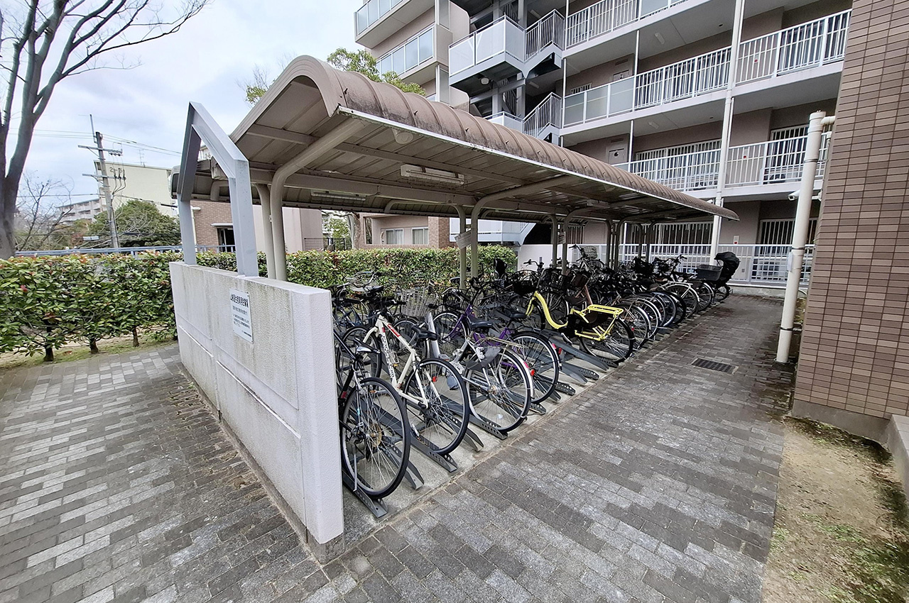 ソワール新檜尾台四号棟の駐輪場|駐輪場