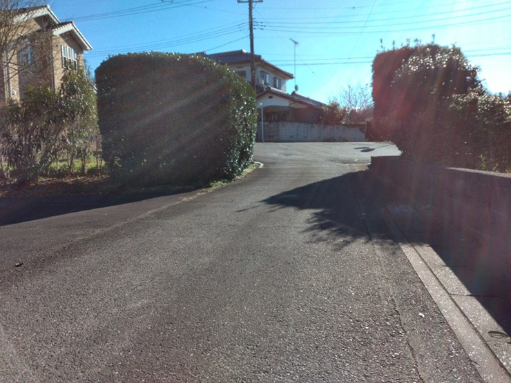 【前面道路含む現地写真】小山市三拝川岸