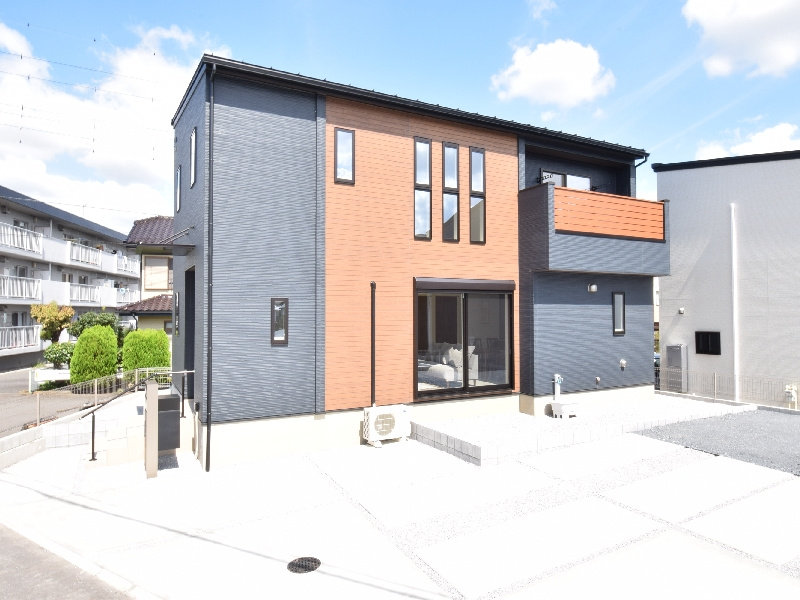 【１号棟：外観】高崎市石原町「全８区画」１号棟 4LDK
