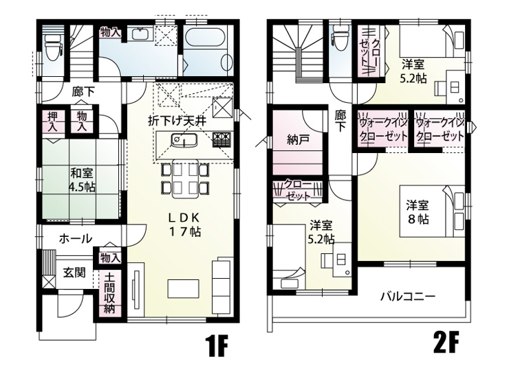 【２号棟：間取り図】