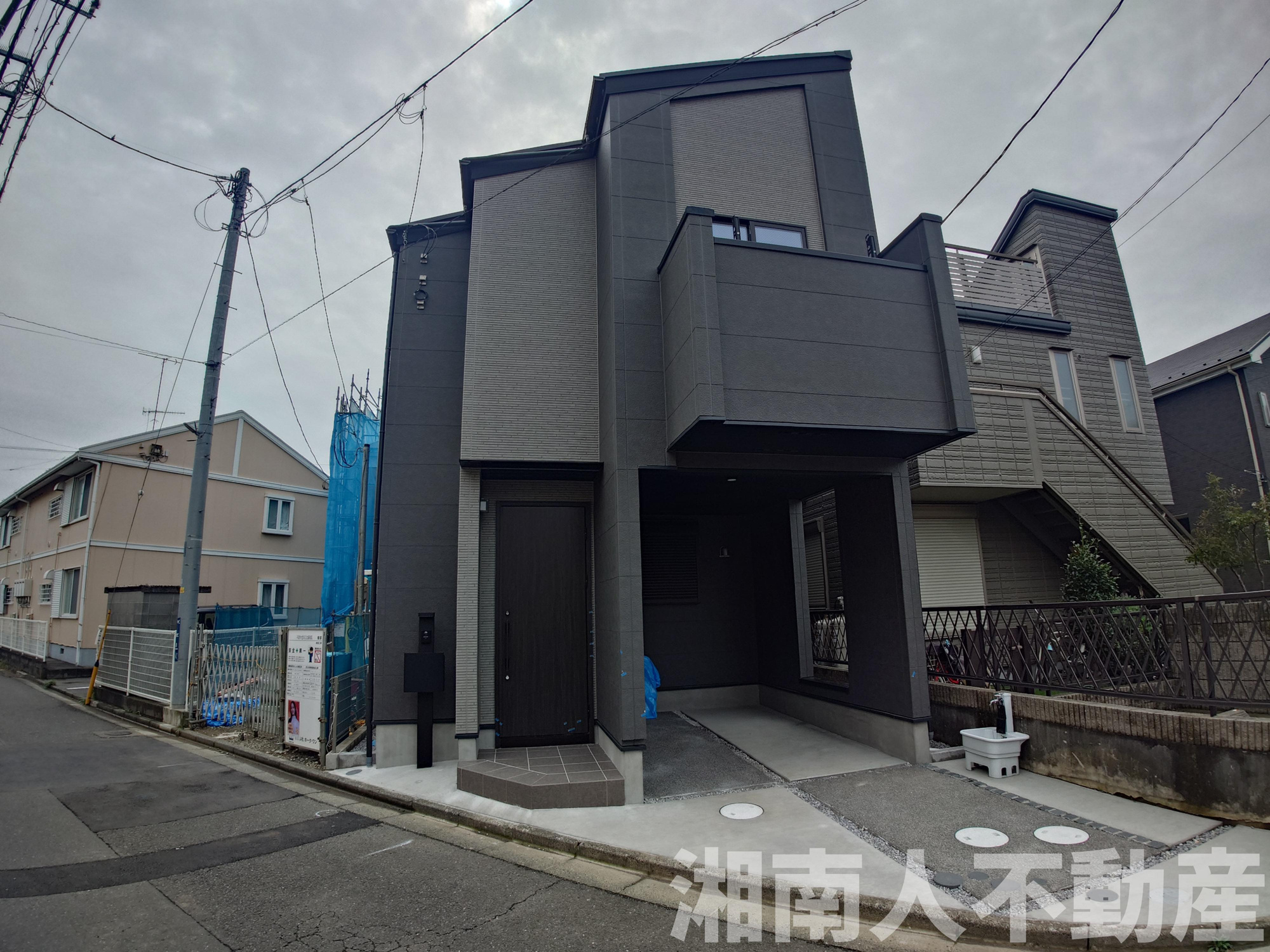 平塚市中堂８付近新築戸建ての外観|きれいな外観です