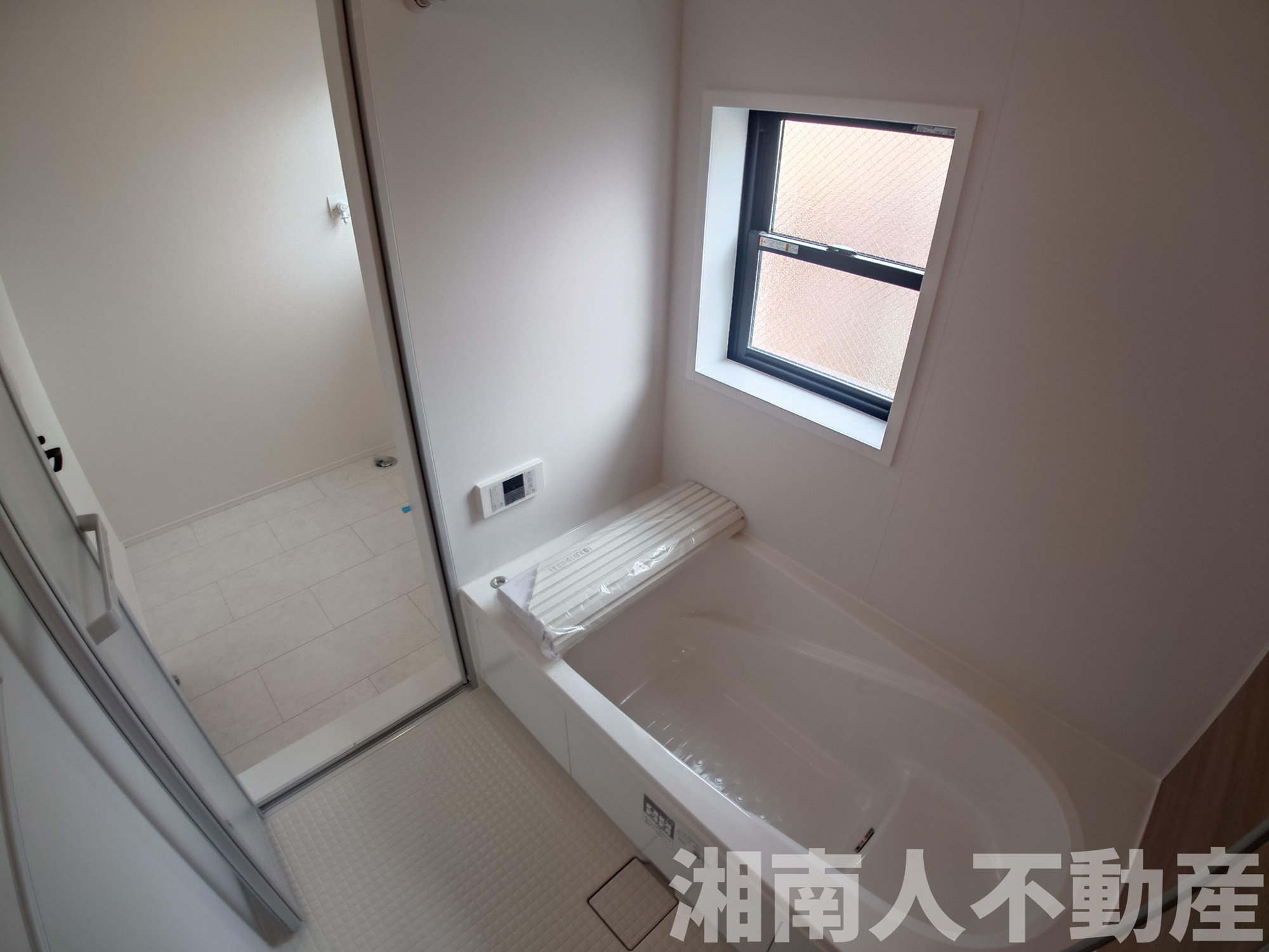 平塚市中堂８付近新築戸建ての浴室|日々の疲れを癒すお風呂付です