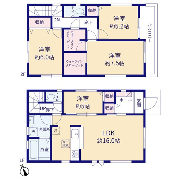 【1号棟　間取図】
