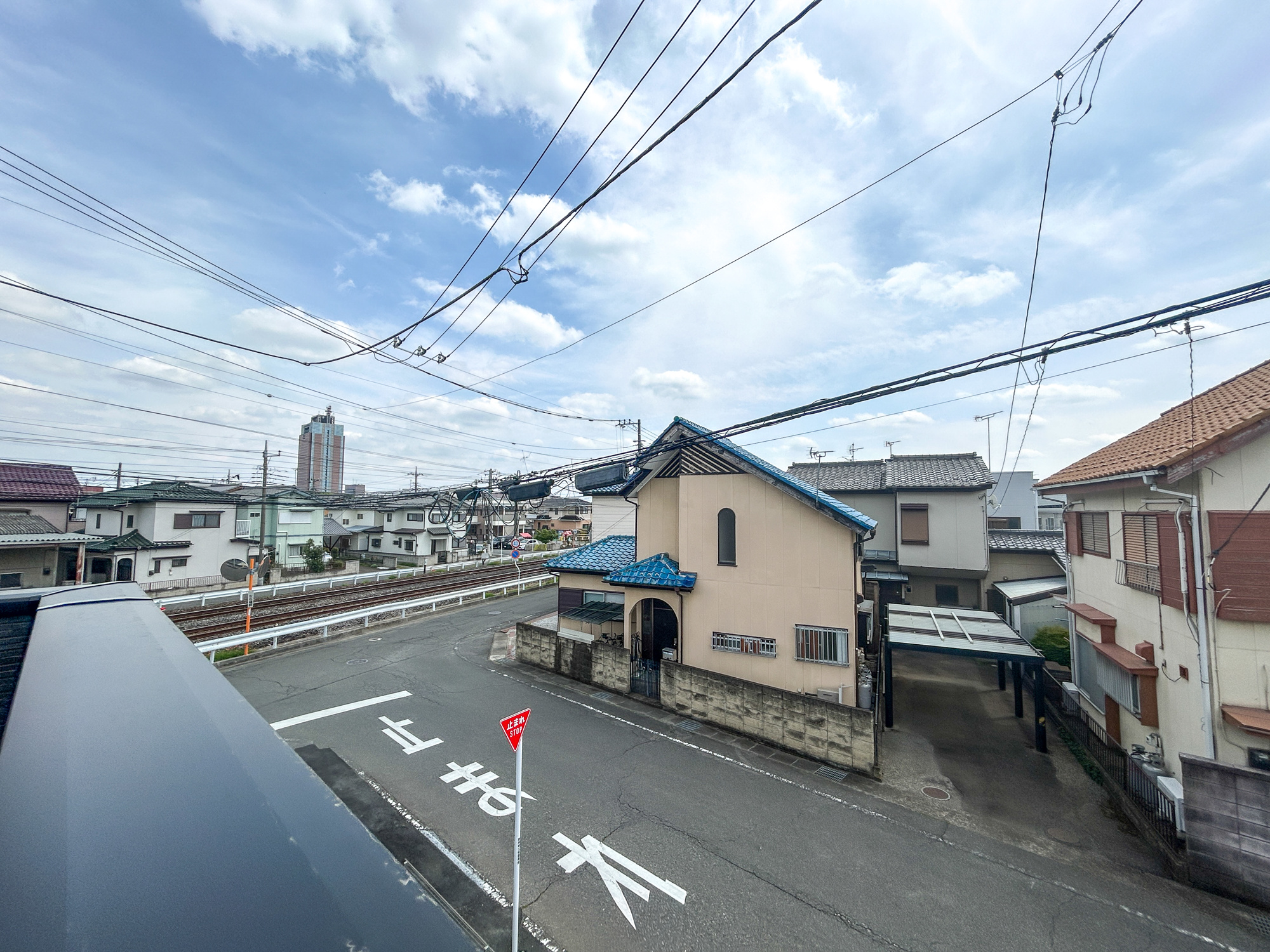 前橋市大友町第5期　新築住宅全1棟の前面道路含む現地写真|見晴らしの良い眺望は開放感たっぷり♪
