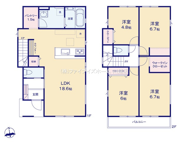 【1号棟　間取図】