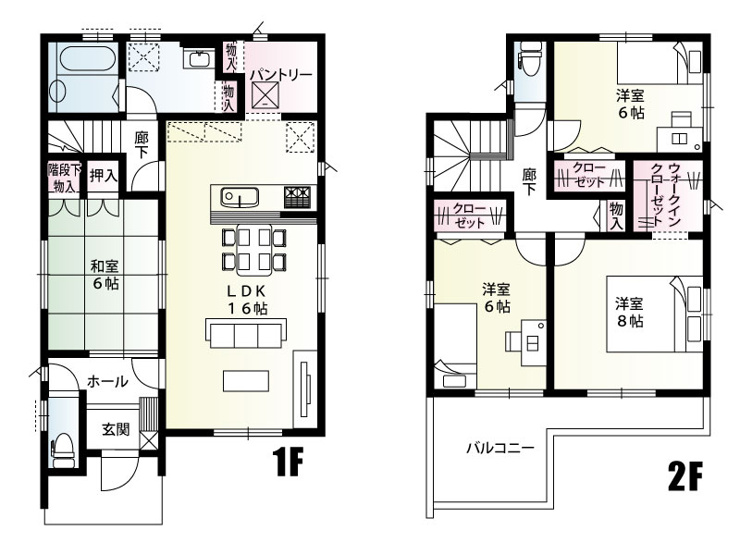 5号棟　建物面積108.47㎡（32.81坪）16帖LDKに隣接する便利な和室を含めた4LDK！パントリーやウォークインクローゼット、日々の暮らしを快適にする豊富な収納スペースが魅力の機能的な間取り！
