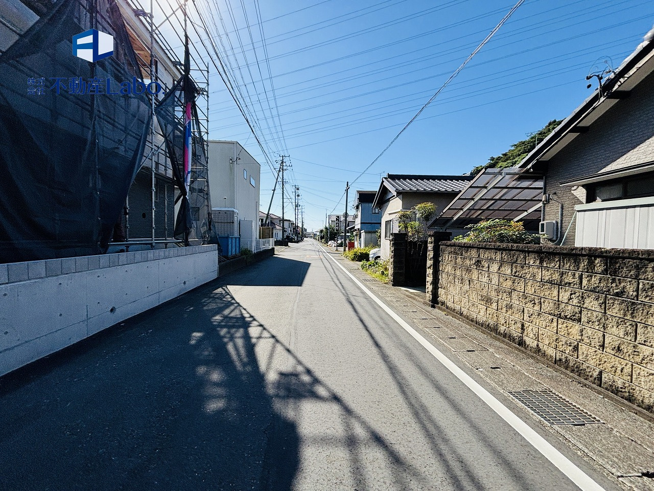 クレイドルガーデン　　富士市中之郷　第6　　全1棟の前面道路含む現地写真|陽当たりも良好な明るい暮らしを実現できます♪