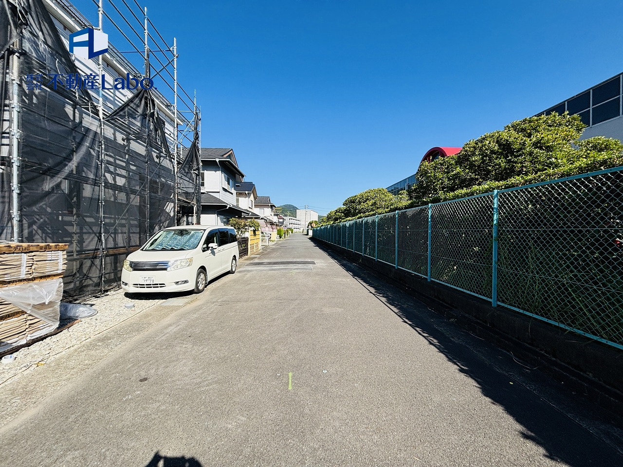 クレイドルガーデン　　富士市中之郷　第6　　全1棟の前面道路含む現地写真|小池川が近く自然環境も良く住みやすい立地♪