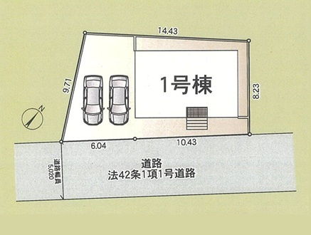 高崎市新町第13　新築住宅全1棟の区画図|◇土地41.45坪◇