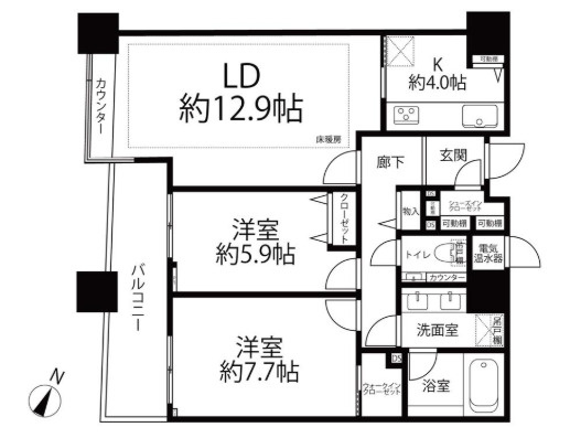 パークコート赤坂ザタワーの間取り