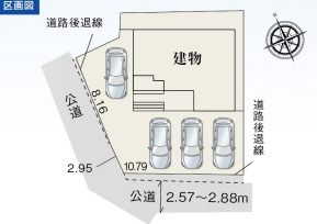 リーブルガーデン　富士宮市小泉２期　全１棟の区画図|4台駐車可能！！