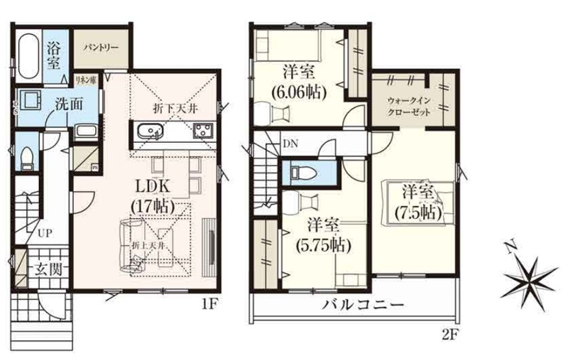 【2号棟　間取図】