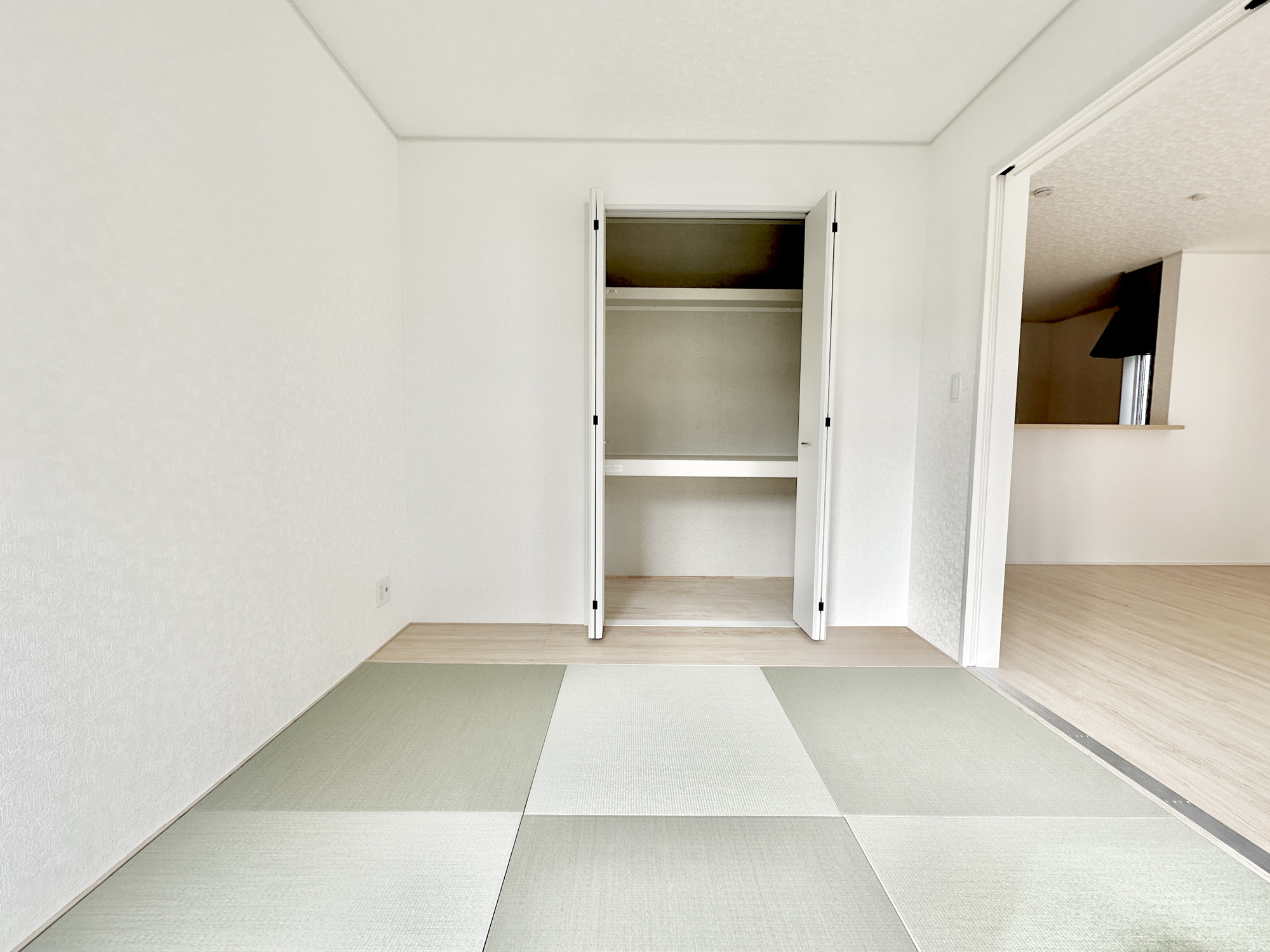 栃木市薗部町４丁目の新築一戸建の和室|洋室畳敷き、畳があることにより客間や落ち着いた空間になります。