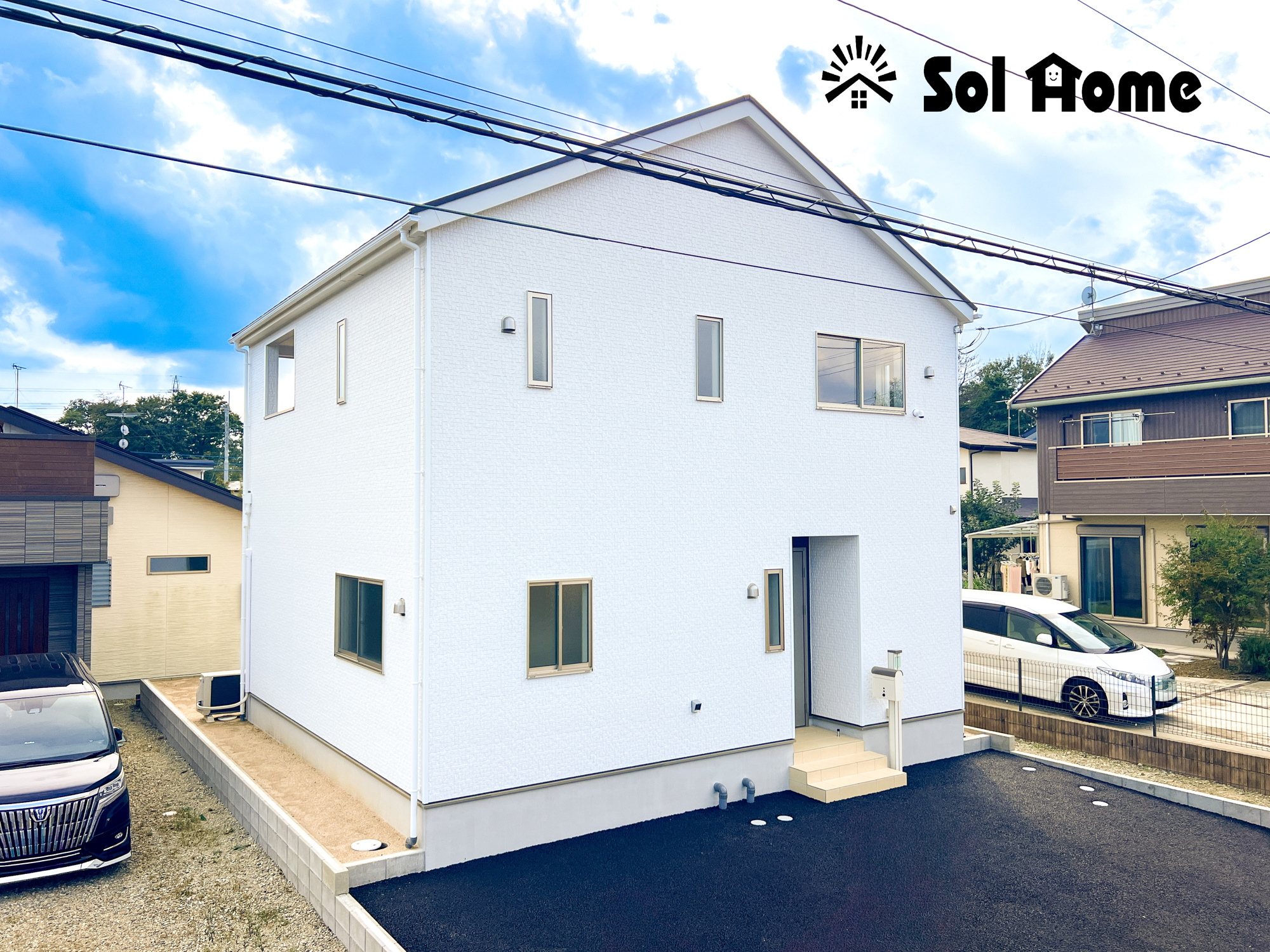 那須塩原市若草町の新築一戸建の外観|◆本日のご案内も大歓迎です♪◆ 図面や写真では分からない部分を不動産のプロが丁寧にご説明いたします！！ 年中無休のソルホームはいつでもお問い合わせをお待ちしております♪