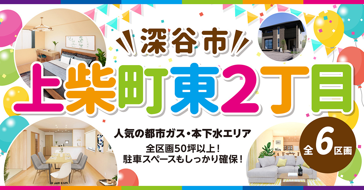 【深谷市上柴町東２丁目　分譲地イメージ】