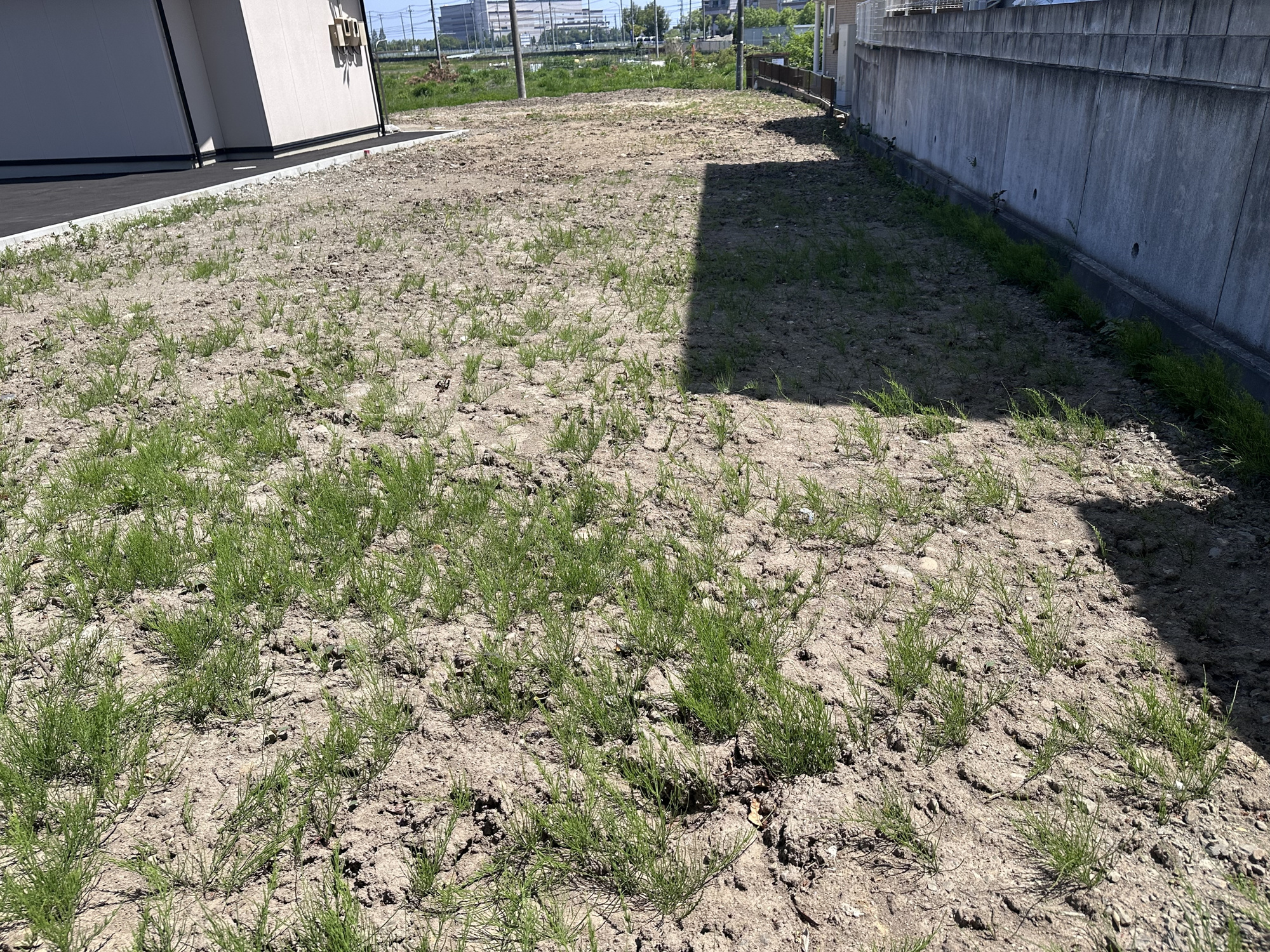 ≪バス停徒歩2分≫建築条件なし♪広々78坪超！泉区市名坂 土地 の外観|2026年5月撮影 敷地後方から周辺を確認、静かな住宅地が広がります！