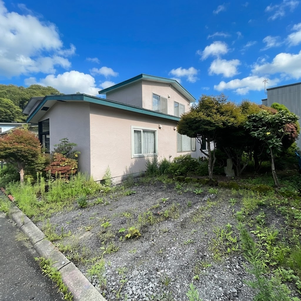 登別市常盤町5丁目29-2　中古住宅の駐車場