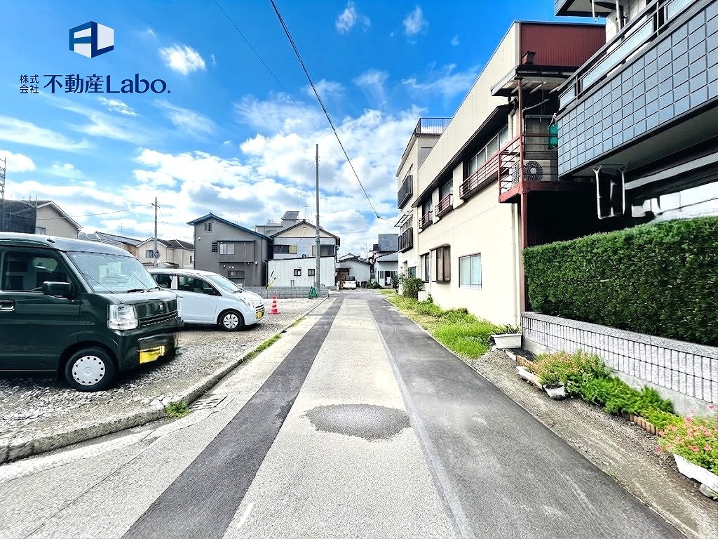 ハートフルタウン　葵区羽鳥大門町676番の前面道路含む現地写真|東むきの前面道路で、日当たり良好♪
毎日の暮らしを明るくします♪