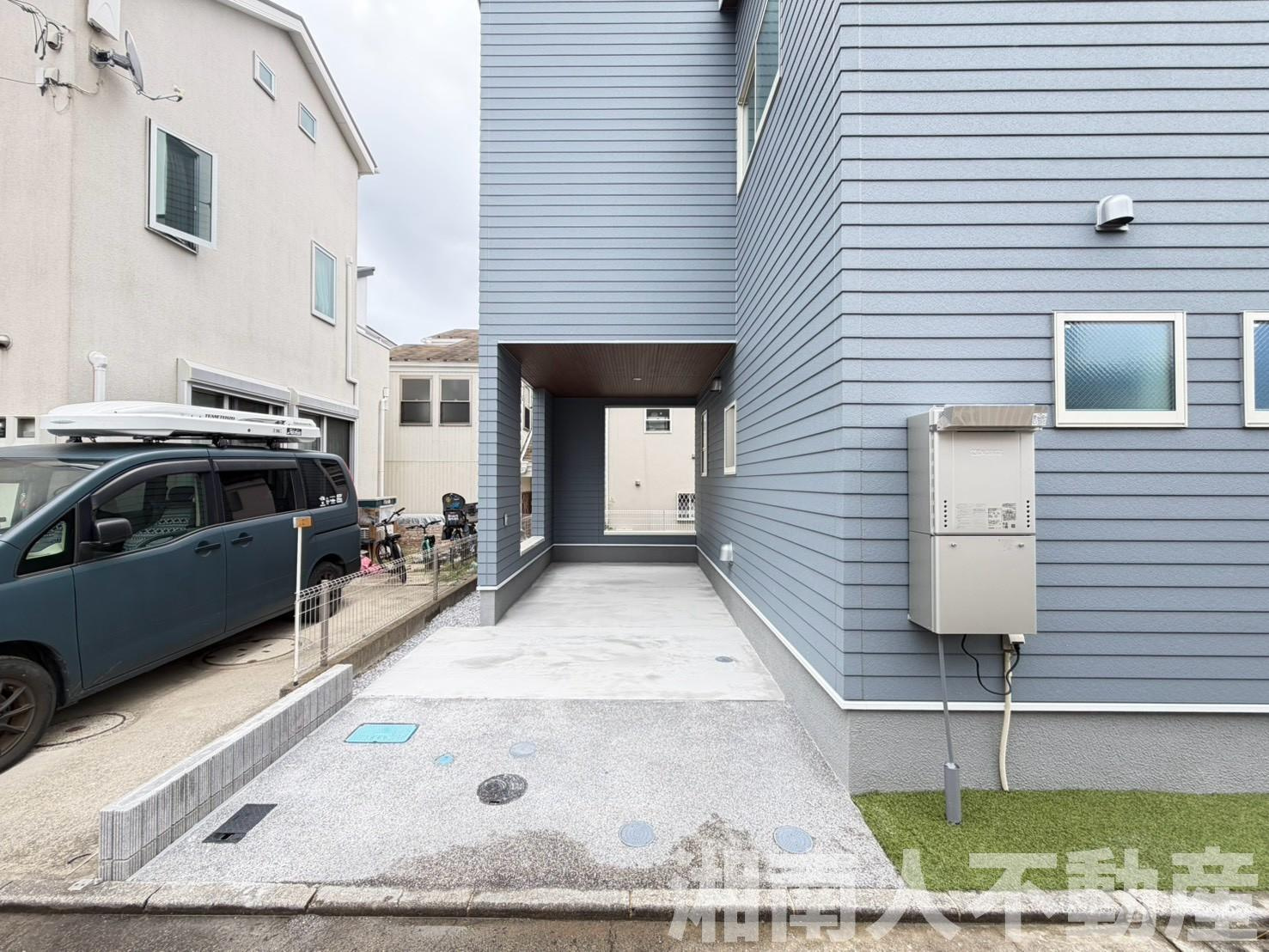 茅ケ崎市浜須賀７－２６付近新築戸建ての外観|外観は落ち着いています