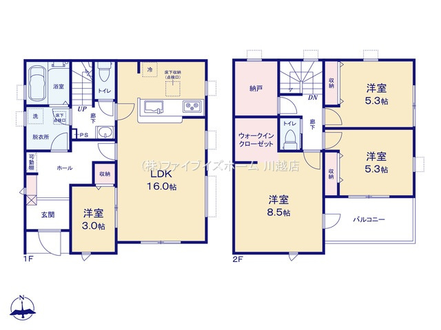 【1号棟　間取図】
