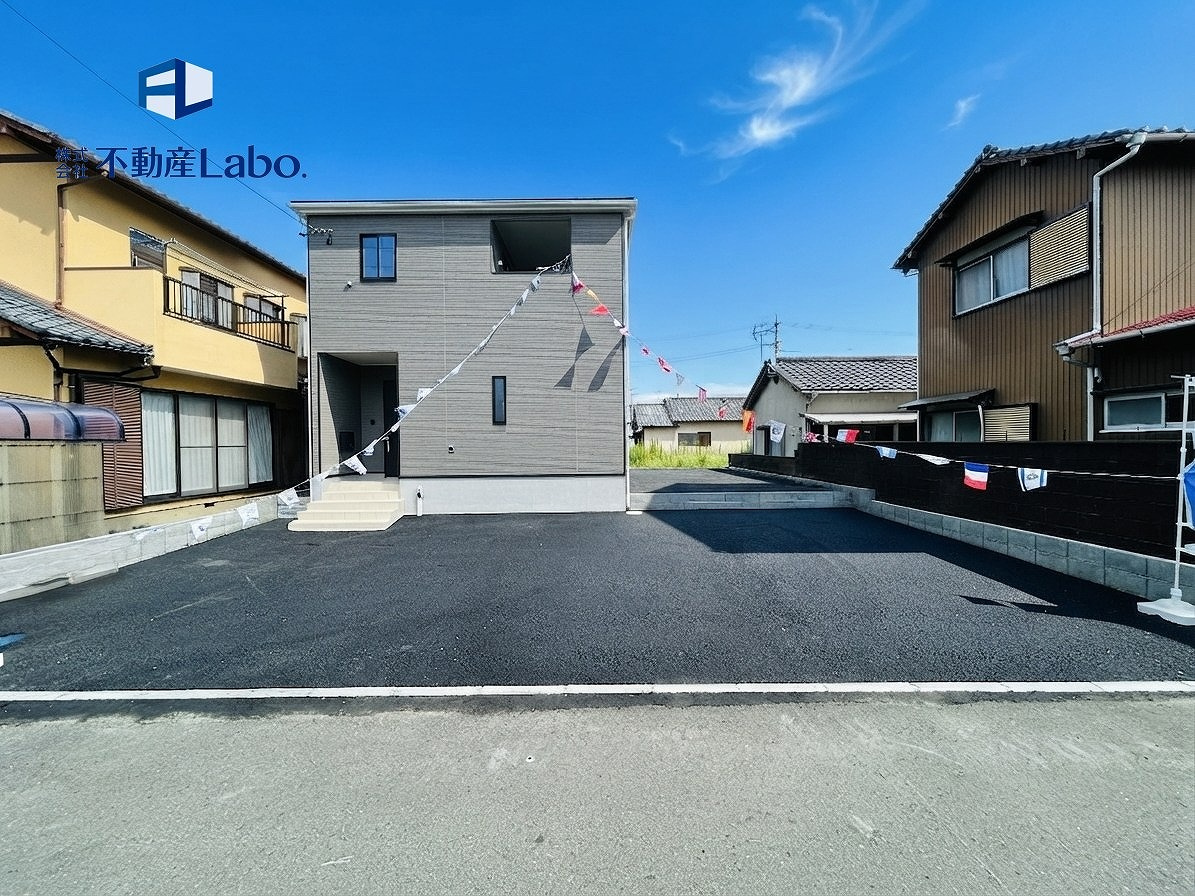 クレイドルガーデン　清水区三保第9　全1棟の外観|～本日ご見学が可能です～ 土日祝日はもちろん、平日のお仕事終わりのお時間でもご内覧可能です♪ ご見学ご希望がございましたらお気軽にご相談ください！ お問い合わせは、090-6400-6118まで♪