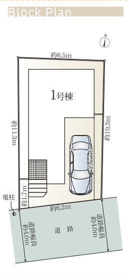 クレイドルガーデン　　静岡市清水区万世町第2　　全1棟の区画図