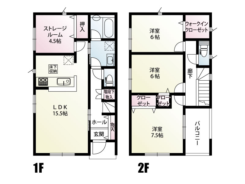久喜市吉羽第9　3号棟　間取図