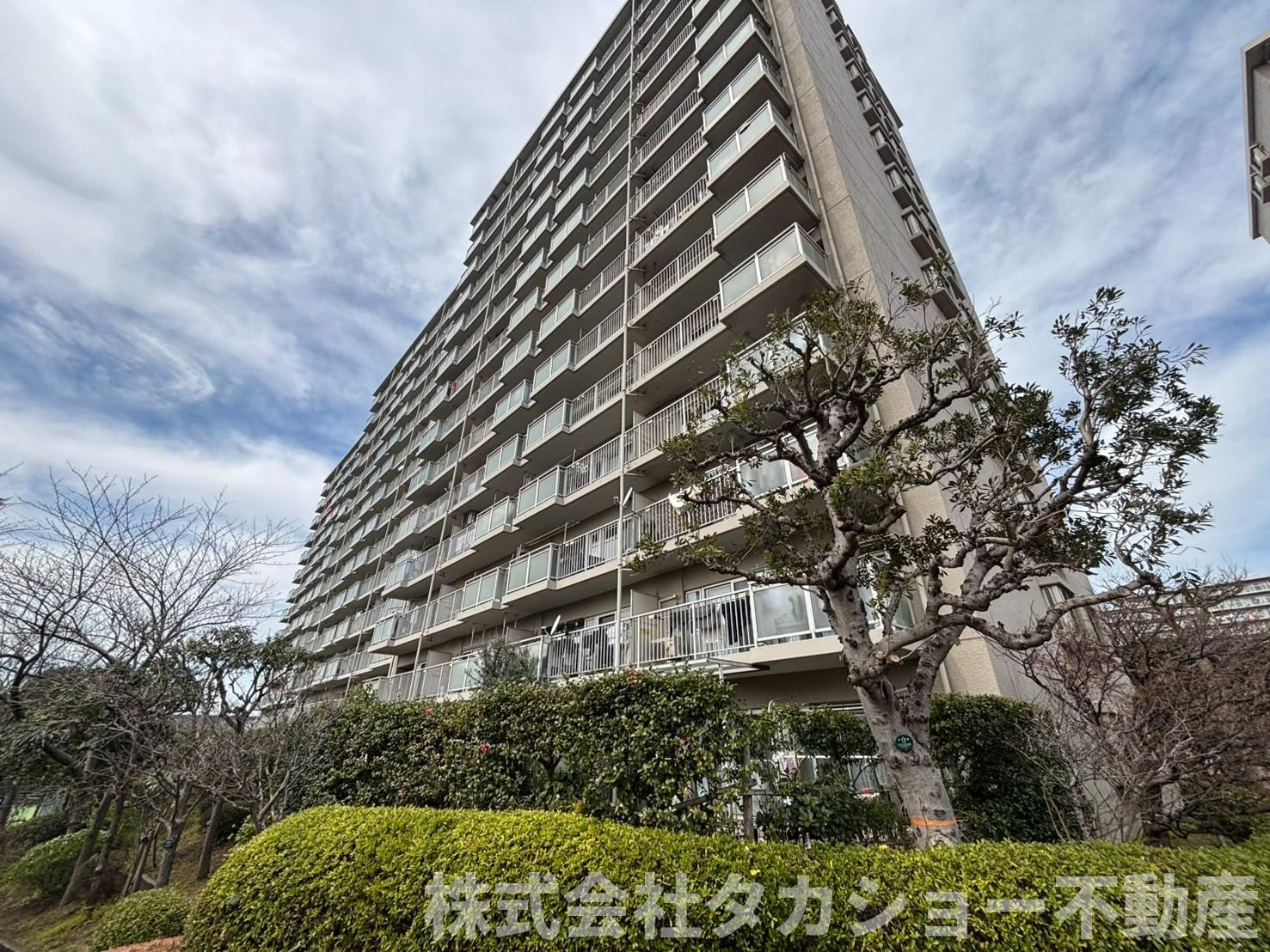 稲毛スカイタウンふれあいの街A棟の外観|きれいな外観です