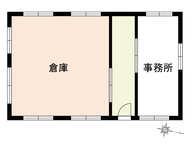 多賀城市宮内一丁目工場の間取り|事務所、倉庫等様々な用途にご使用いただけます！
