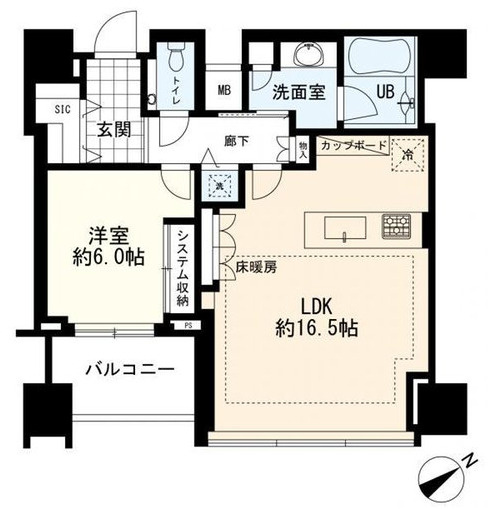 シティタワー麻布十番の間取り