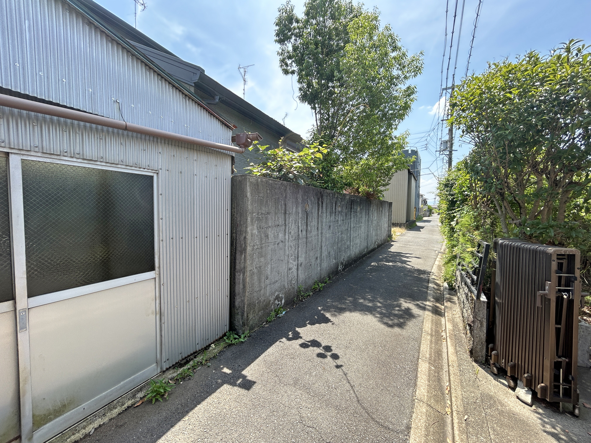【ご成約済】中川区赤星二丁目の前面道路含む現地写真|現地（2025.06中旬）撮影