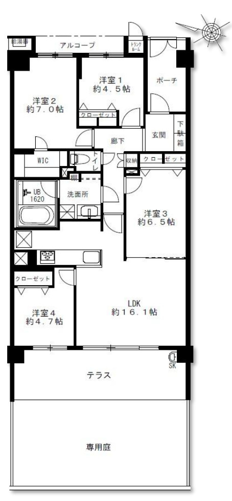 ジェイパーク横浜矢向フローラガーデン【仲介手数料半額】の間取り